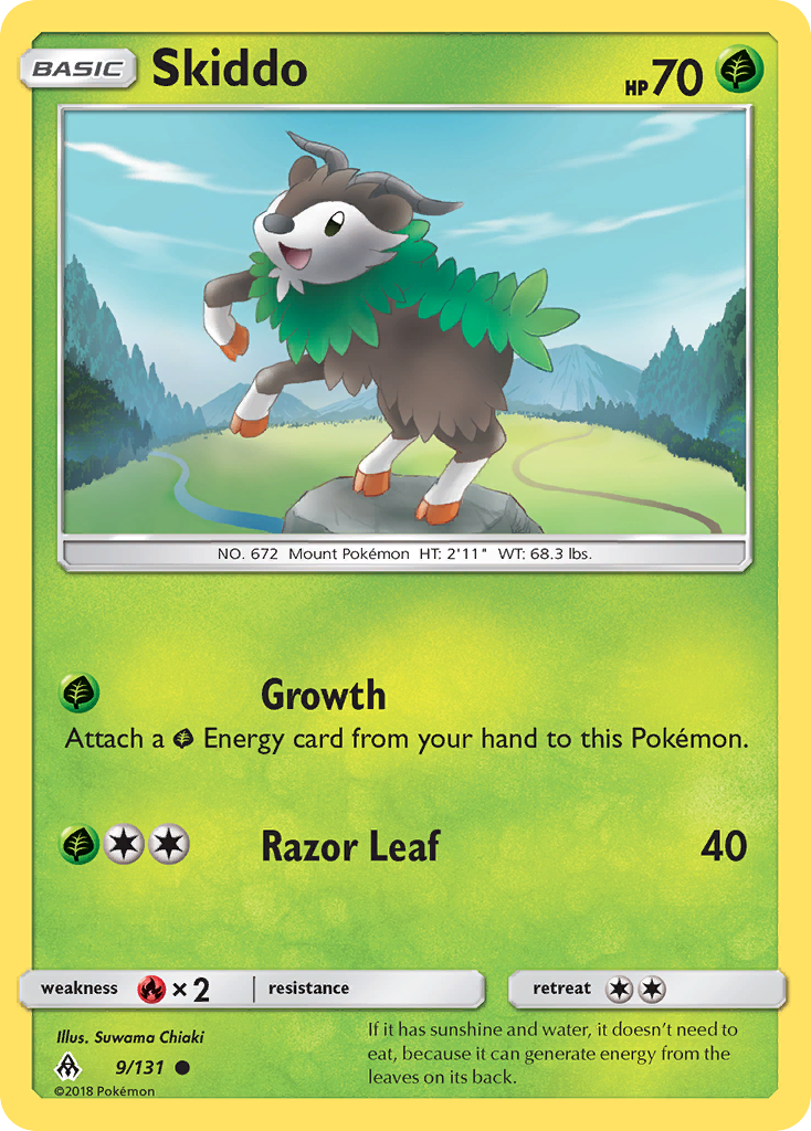 Skiddo (9/131) [Sun & Moon: Forbidden Light] | Play N Trade Winnipeg