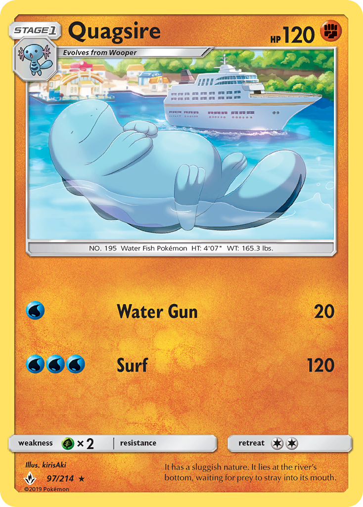 Quagsire (97/214) [Sun & Moon: Unbroken Bonds] | Play N Trade Winnipeg