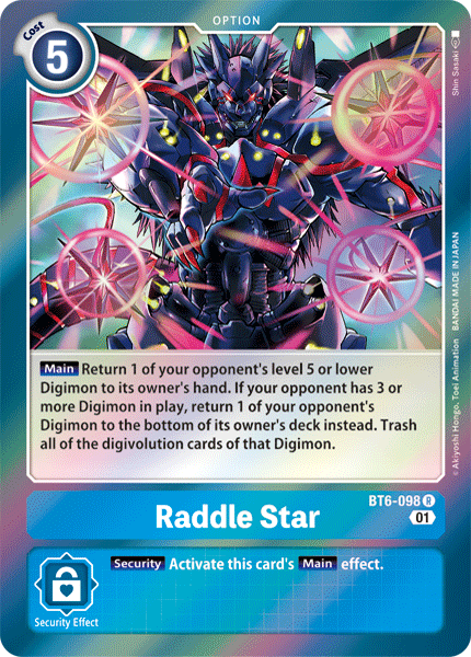 Raddle Star [BT6-098] [Double Diamond] | Play N Trade Winnipeg