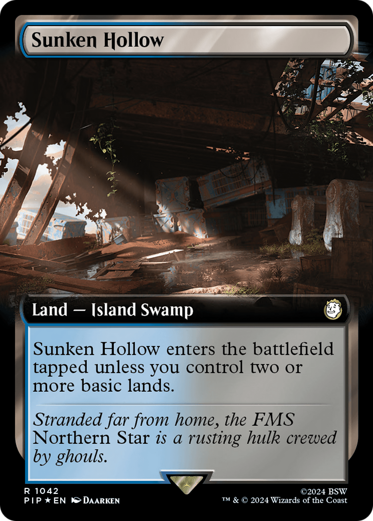 Sunken Hollow (Extended Art) (Surge Foil) [Fallout] | Play N Trade Winnipeg