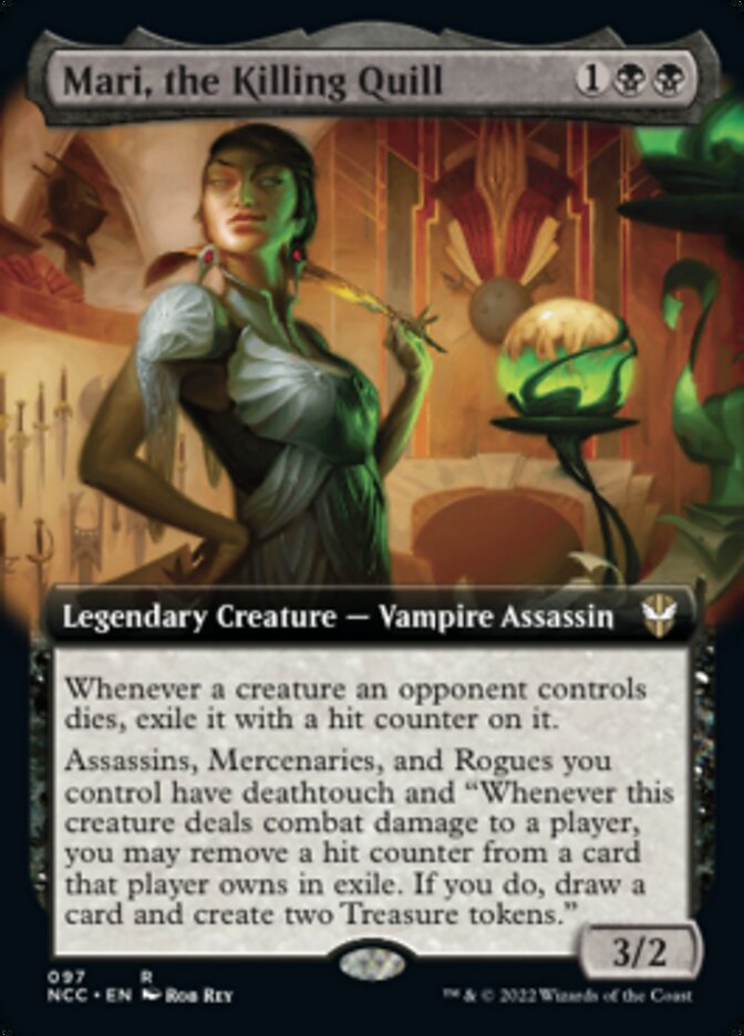Mari, the Killing Quill (Extended Art) [Streets of New Capenna Commander] | Play N Trade Winnipeg