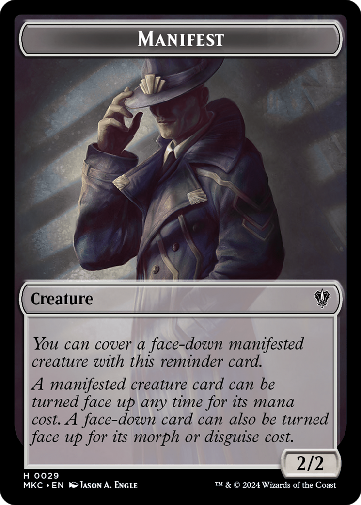 Insect (0016) // Manifest Double-Sided Token [Murders at Karlov Manor Commander Tokens] | Play N Trade Winnipeg