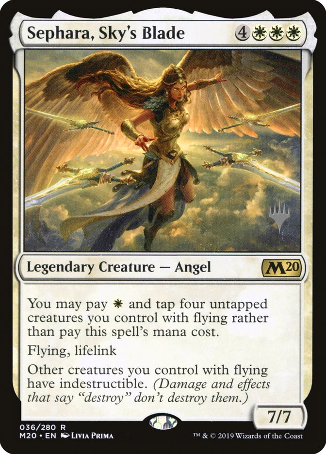 Sephara, Sky's Blade (Promo Pack) [Core Set 2020 Promos] | Play N Trade Winnipeg