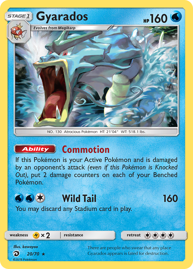 Gyarados (20/70) [Sun & Moon: Dragon Majesty] | Play N Trade Winnipeg