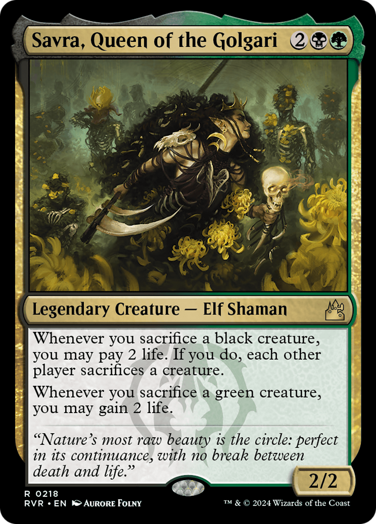 Savra, Queen of the Golgari [Ravnica Remastered] | Play N Trade Winnipeg