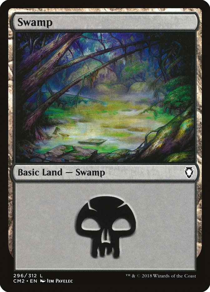 Swamp (296) [Commander Anthology Volume II] | Play N Trade Winnipeg