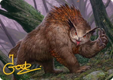 Owlbear Art Card (Gold-Stamped Signature) [Dungeons & Dragons: Adventures in the Forgotten Realms Art Series] | Play N Trade Winnipeg