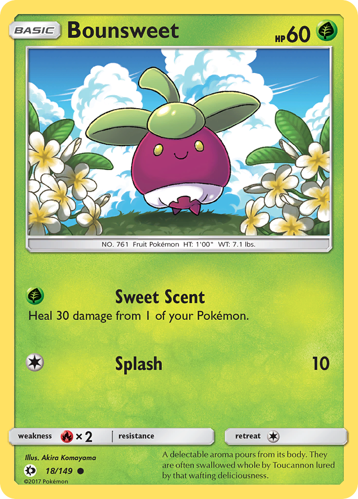 Bounsweet (18/149) [Sun & Moon: Base Set] | Play N Trade Winnipeg