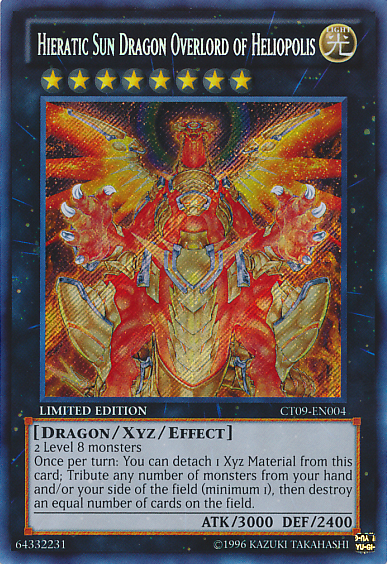 Hieratic Sun Dragon Overlord of Heliopolis [CT09-EN004] Secret Rare | Play N Trade Winnipeg