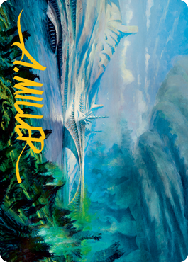 Goldmire Bridge Art Card (Gold-Stamped Signature) [Modern Horizons 2 Art Series] | Play N Trade Winnipeg