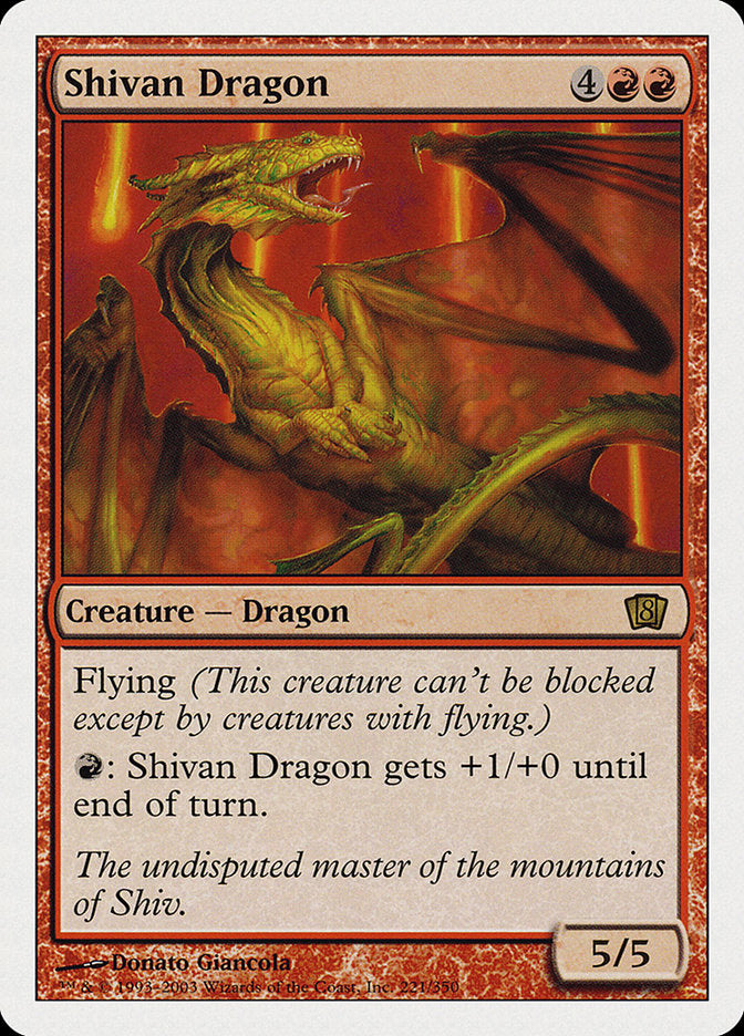 Shivan Dragon [Eighth Edition] | Play N Trade Winnipeg