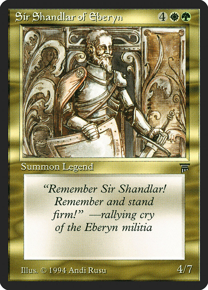 Sir Shandlar of Eberyn [Legends] | Play N Trade Winnipeg