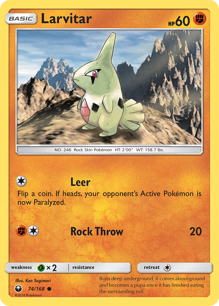 Larvitar (74/168) [Sun & Moon: Celestial Storm] | Play N Trade Winnipeg