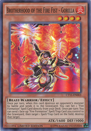 Brotherhood of the Fire Fist - Gorilla [CT11-EN003] Super Rare | Play N Trade Winnipeg