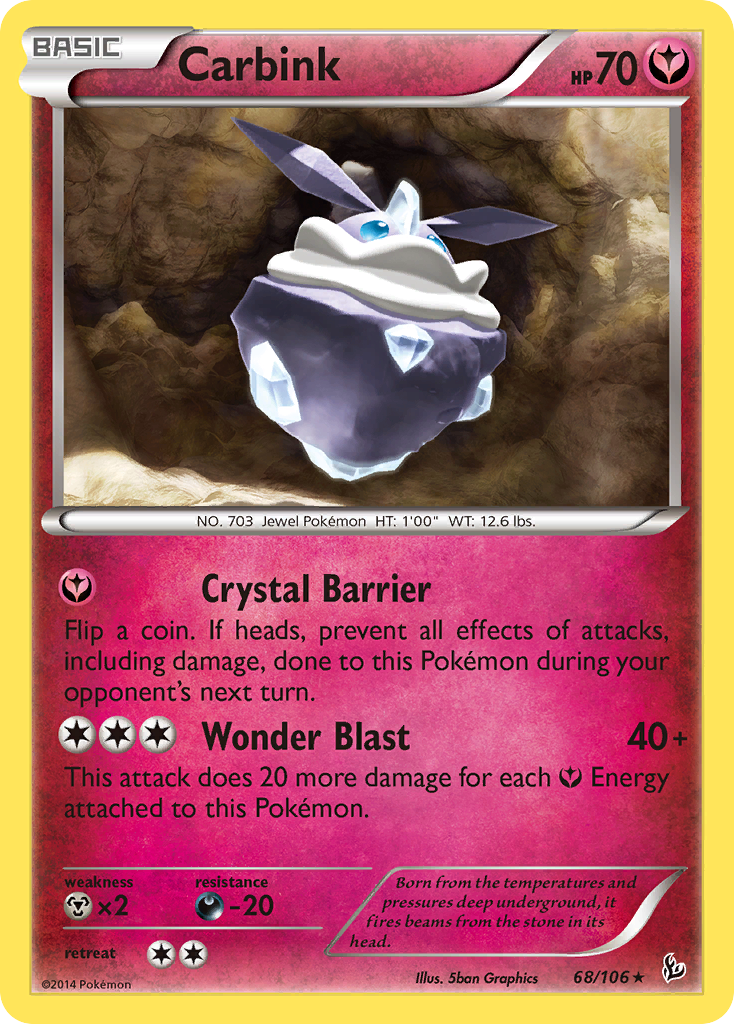 Carbink (68/106) [XY: Flashfire] | Play N Trade Winnipeg