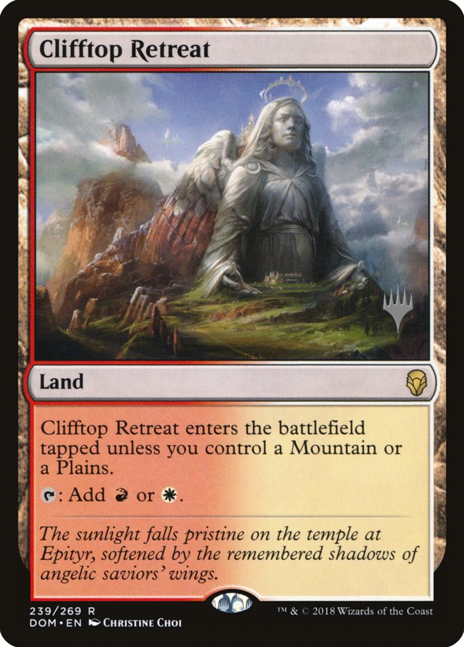 Clifftop Retreat (Promo Pack) [Dominaria Promos] | Play N Trade Winnipeg