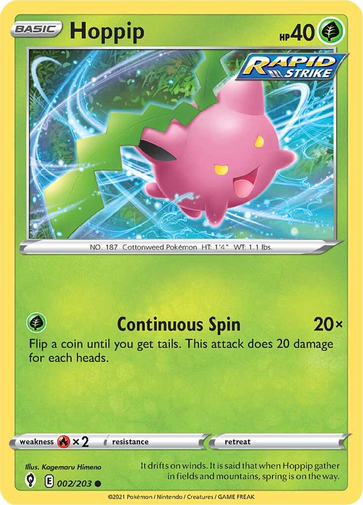 Hoppip (002/203) [Sword & Shield: Evolving Skies] | Play N Trade Winnipeg