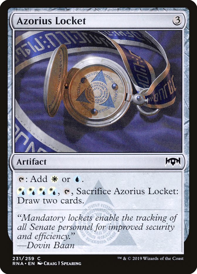 Azorius Locket [Ravnica Allegiance] | Play N Trade Winnipeg