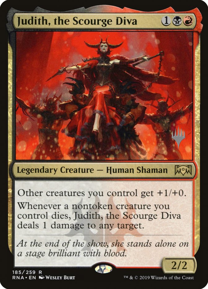 Judith, the Scourge Diva (Promo Pack) [Ravnica Allegiance Promos] | Play N Trade Winnipeg