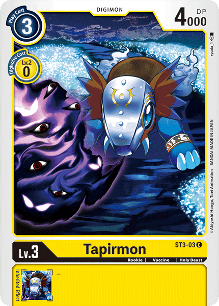 Tapirmon [ST3-03] [Starter Deck: Heaven's Yellow] | Play N Trade Winnipeg