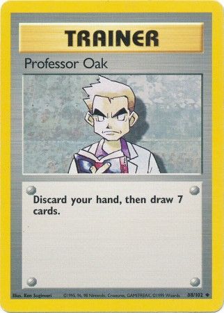 Professor Oak (88/102) [Base Set Unlimited] | Play N Trade Winnipeg