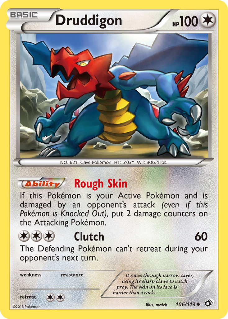 Druddigon (106/113) [Black & White: Legendary Treasures] | Play N Trade Winnipeg