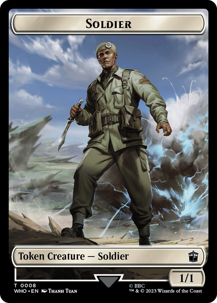 Soldier // Food (0025) Double-Sided Token [Doctor Who Tokens] | Play N Trade Winnipeg