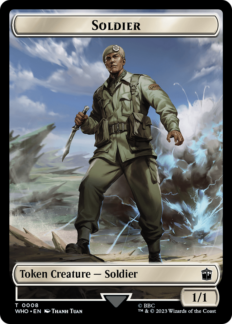 Horse // Soldier Double-Sided Token [Doctor Who Tokens] | Play N Trade Winnipeg