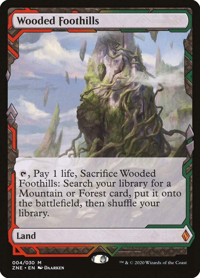 Wooded Foothills (Expeditions) [Zendikar Rising Expeditions] | Play N Trade Winnipeg