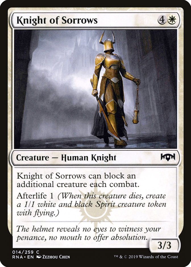 Knight of Sorrows [Ravnica Allegiance] | Play N Trade Winnipeg