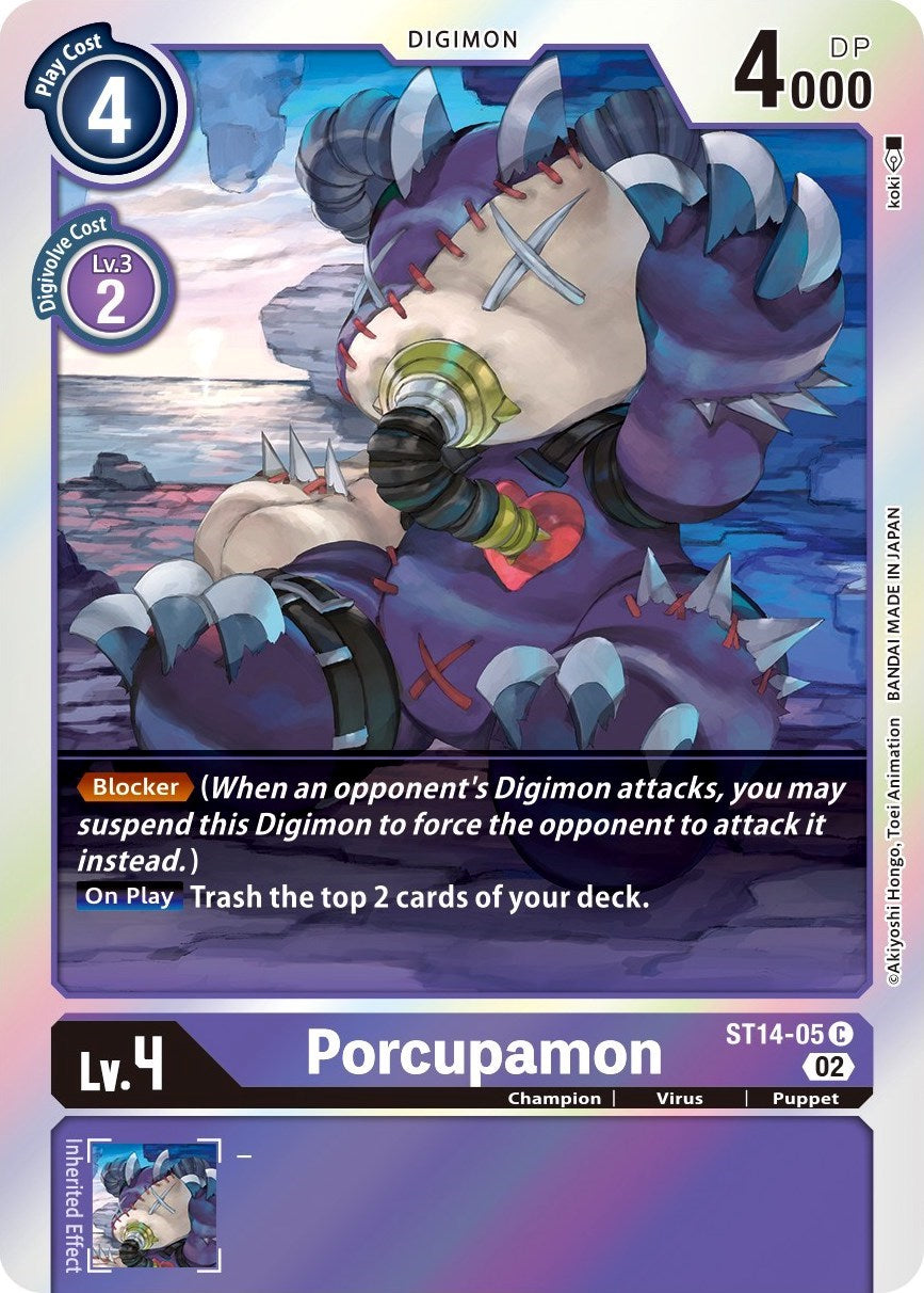 Porcupamon [ST14-05] [Starter Deck: Beelzemon Advanced Deck Set] | Play N Trade Winnipeg