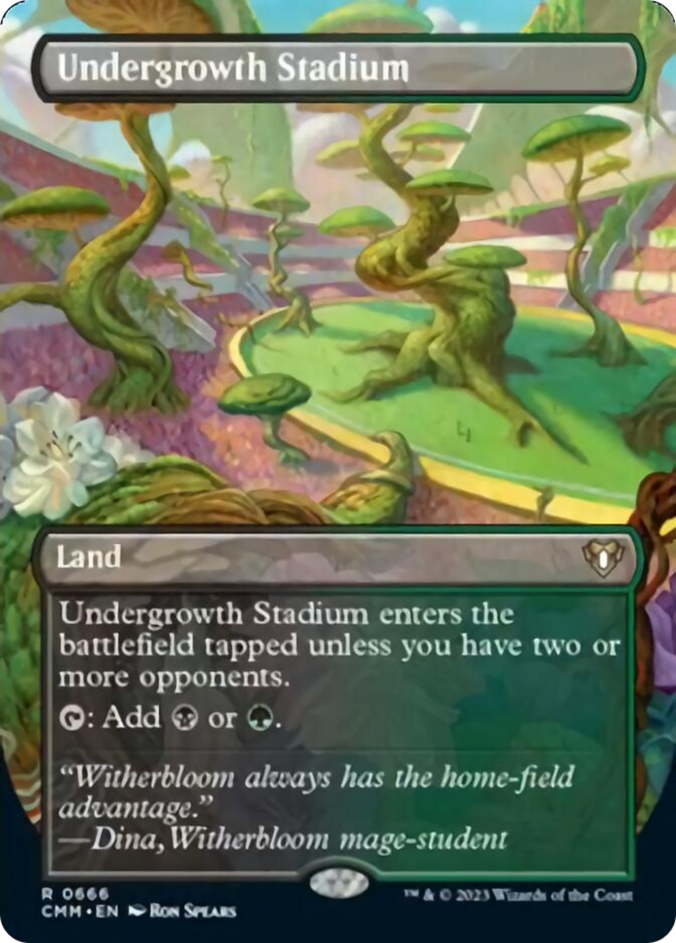 Undergrowth Stadium (Borderless Alternate Art) [Commander Masters] | Play N Trade Winnipeg