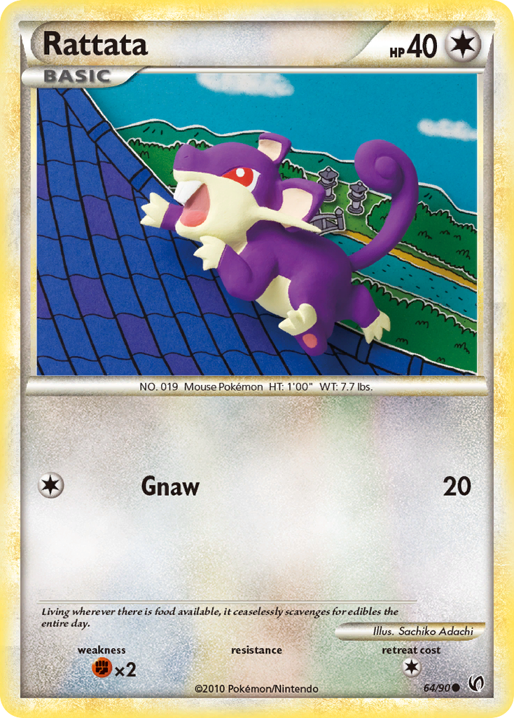 Rattata (64/90) [HeartGold & SoulSilver: Undaunted] | Play N Trade Winnipeg