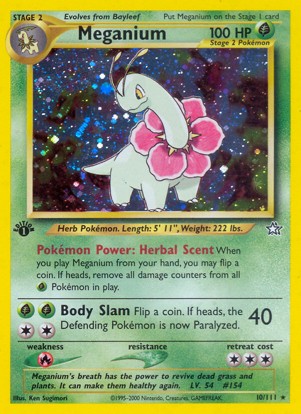 Meganium (10/111) [Neo Genesis 1st Edition] | Play N Trade Winnipeg