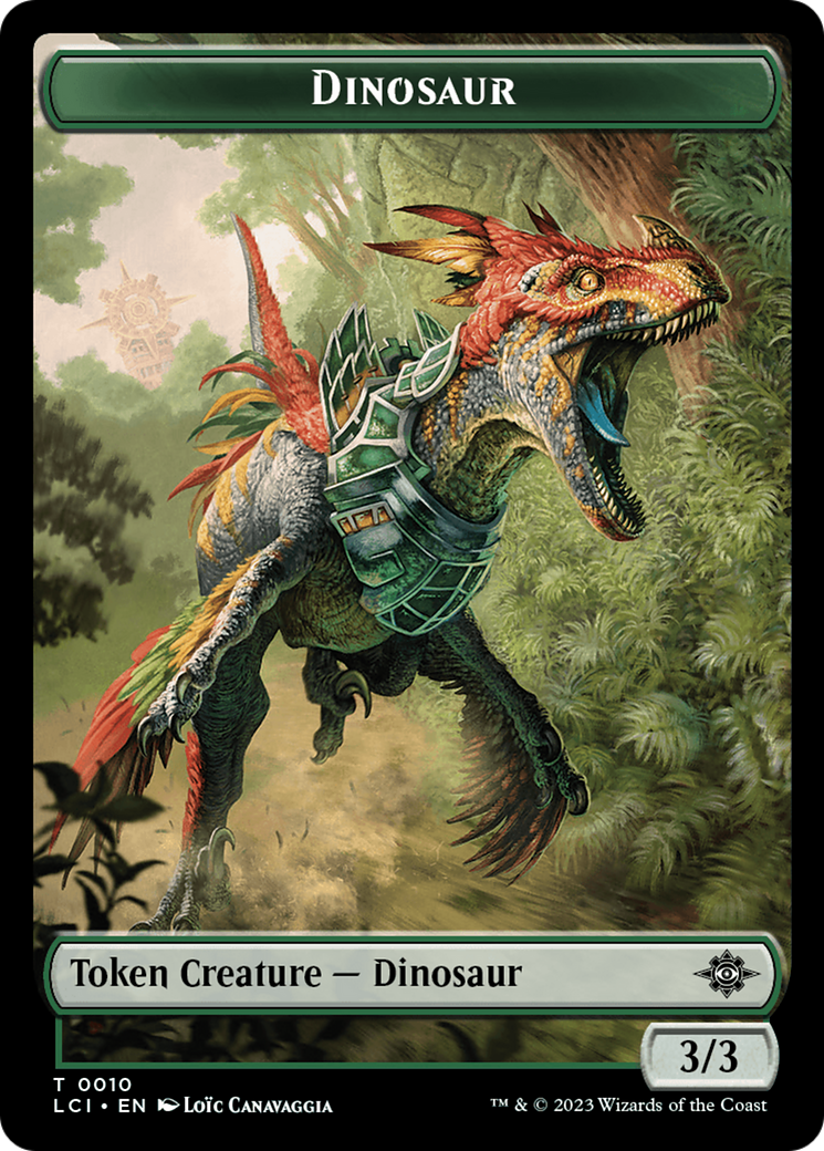 Dinosaur Token (0010) [The Lost Caverns of Ixalan Tokens] | Play N Trade Winnipeg