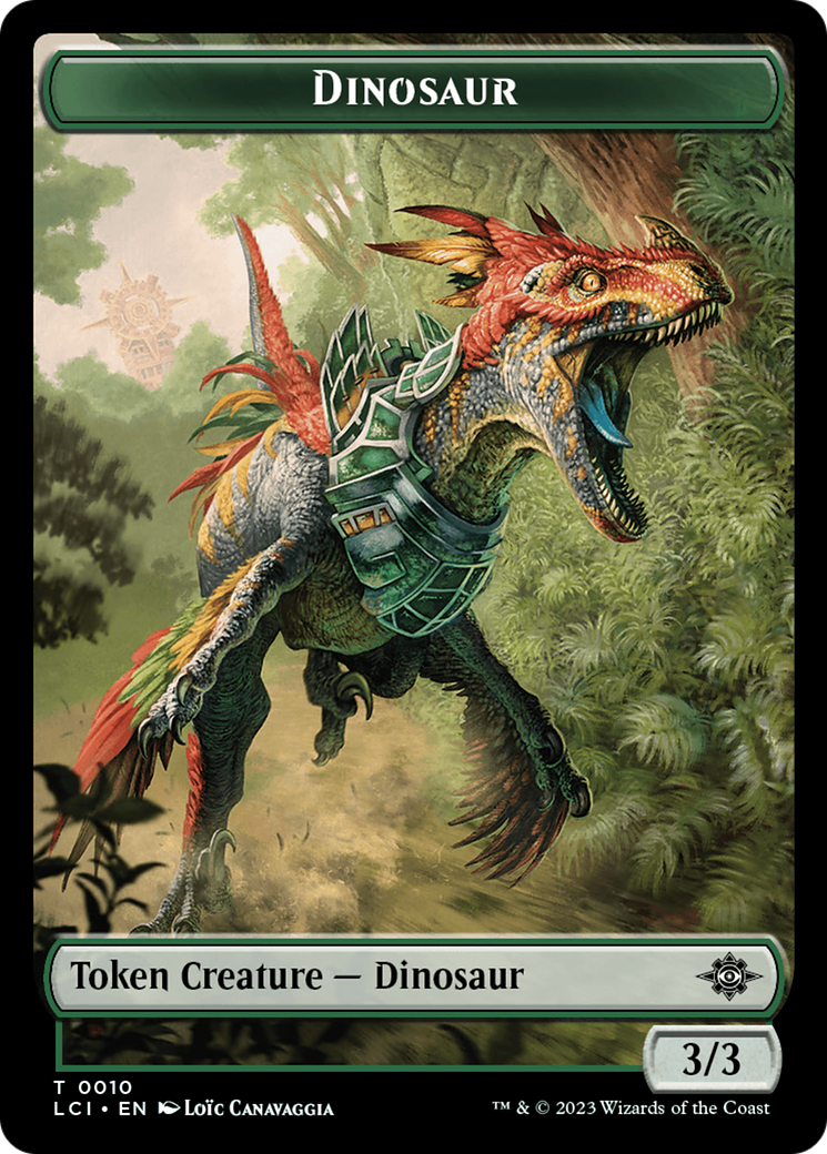 Gnome // Dinosaur (0010) Double-Sided Token [The Lost Caverns of Ixalan Tokens] | Play N Trade Winnipeg