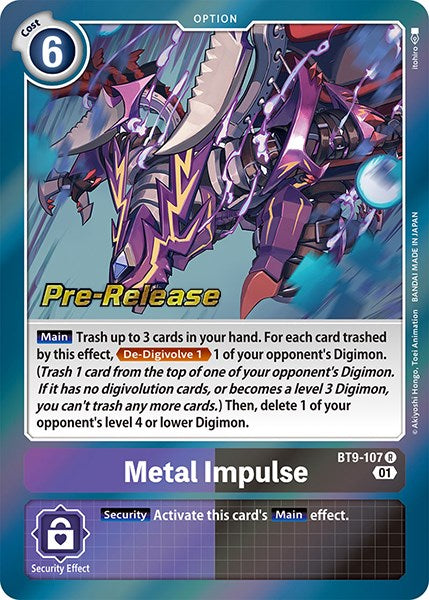 Metal Impulse [BT9-107] [X Record Pre-Release Promos] | Play N Trade Winnipeg