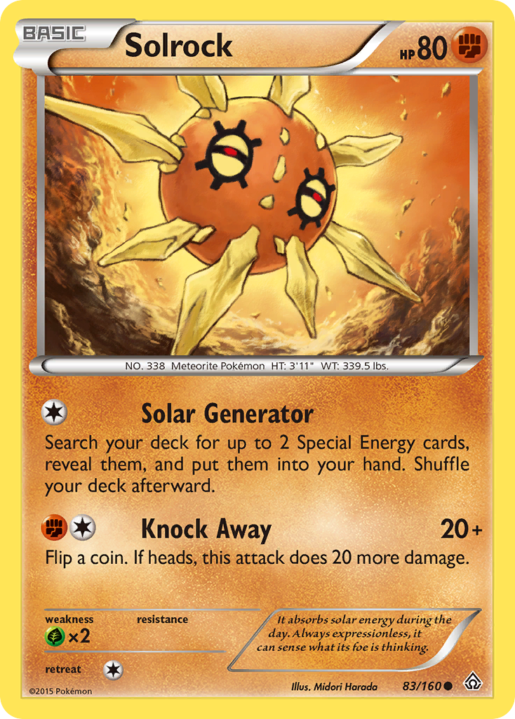 Solrock (83/160) [XY: Primal Clash] | Play N Trade Winnipeg