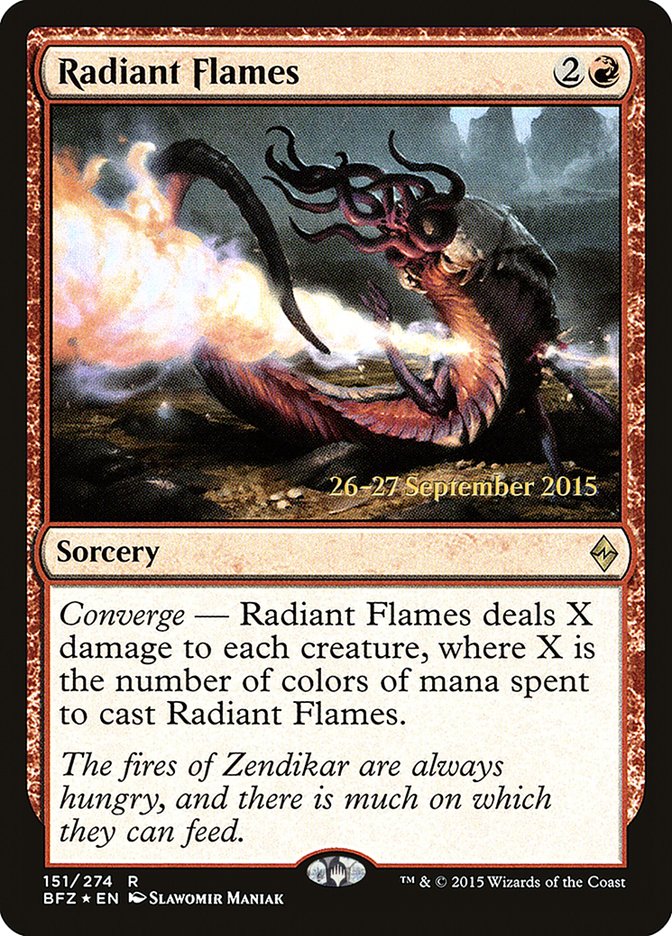 Radiant Flames  [Battle for Zendikar Prerelease Promos] | Play N Trade Winnipeg