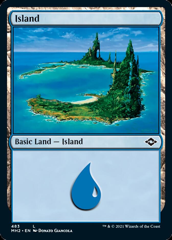 Island (483) (Foil Etched) [Modern Horizons 2] | Play N Trade Winnipeg