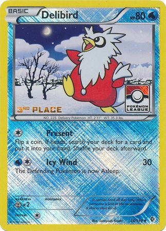 Delibird (38/149) (League Promo 3rd Place) [Black & White: Boundaries Crossed] | Play N Trade Winnipeg