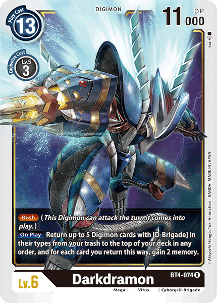 Darkdramon [BT4-074] [Great Legend] | Play N Trade Winnipeg