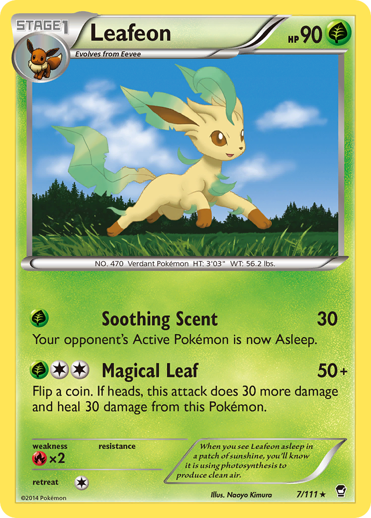 Leafeon (7/111) [XY: Furious Fists] | Play N Trade Winnipeg