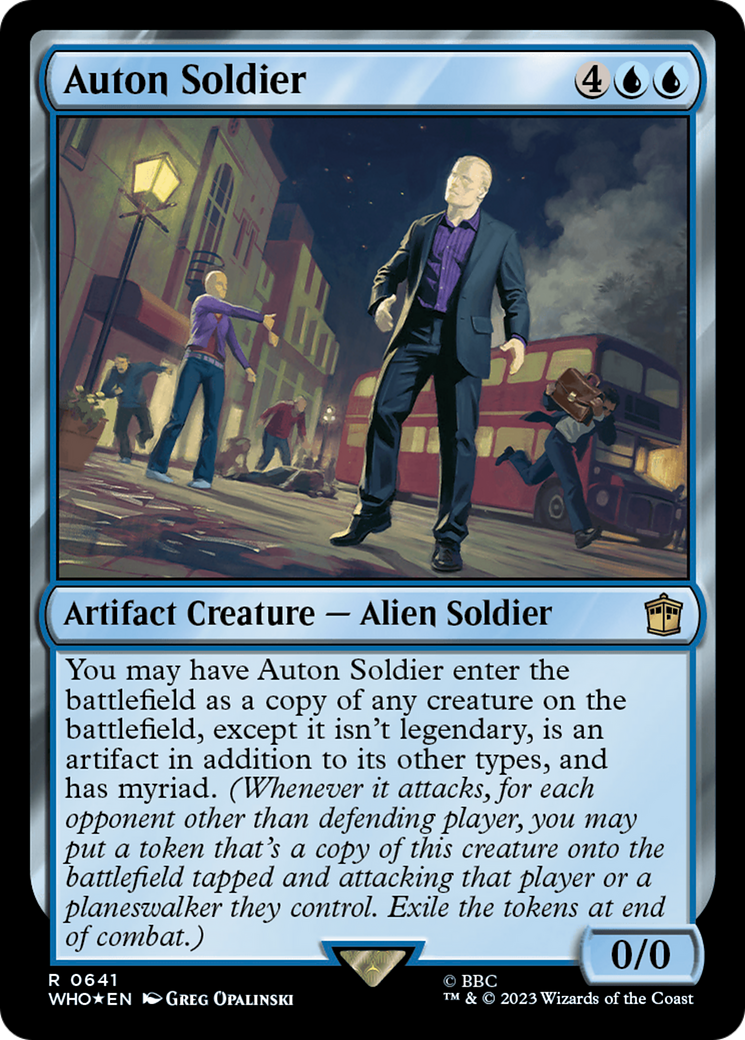 Auton Soldier (Surge Foil) [Doctor Who] | Play N Trade Winnipeg