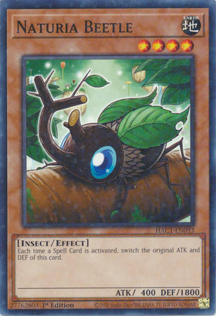 Naturia Beetle (Duel Terminal) [HAC1-EN093] Common | Play N Trade Winnipeg