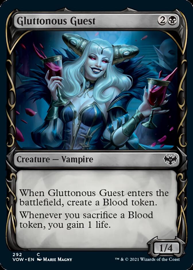 Gluttonous Guest (Showcase Fang Frame) [Innistrad: Crimson Vow] | Play N Trade Winnipeg