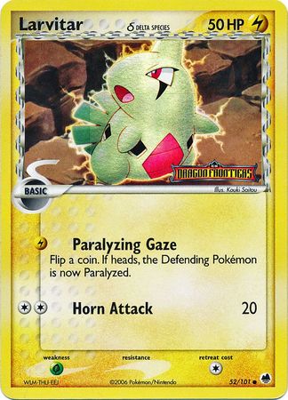 Larvitar (52/101) (Delta Species) (Stamped) [EX: Dragon Frontiers] | Play N Trade Winnipeg