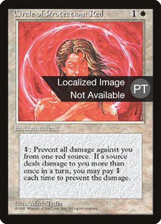 Circle of Protection: Red [Fourth Edition (Foreign Black Border)] | Play N Trade Winnipeg