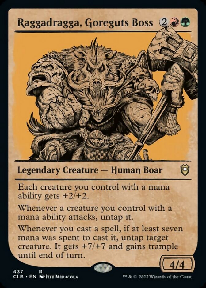 Raggadragga, Goreguts Boss (Showcase) [Commander Legends: Battle for Baldur's Gate] | Play N Trade Winnipeg