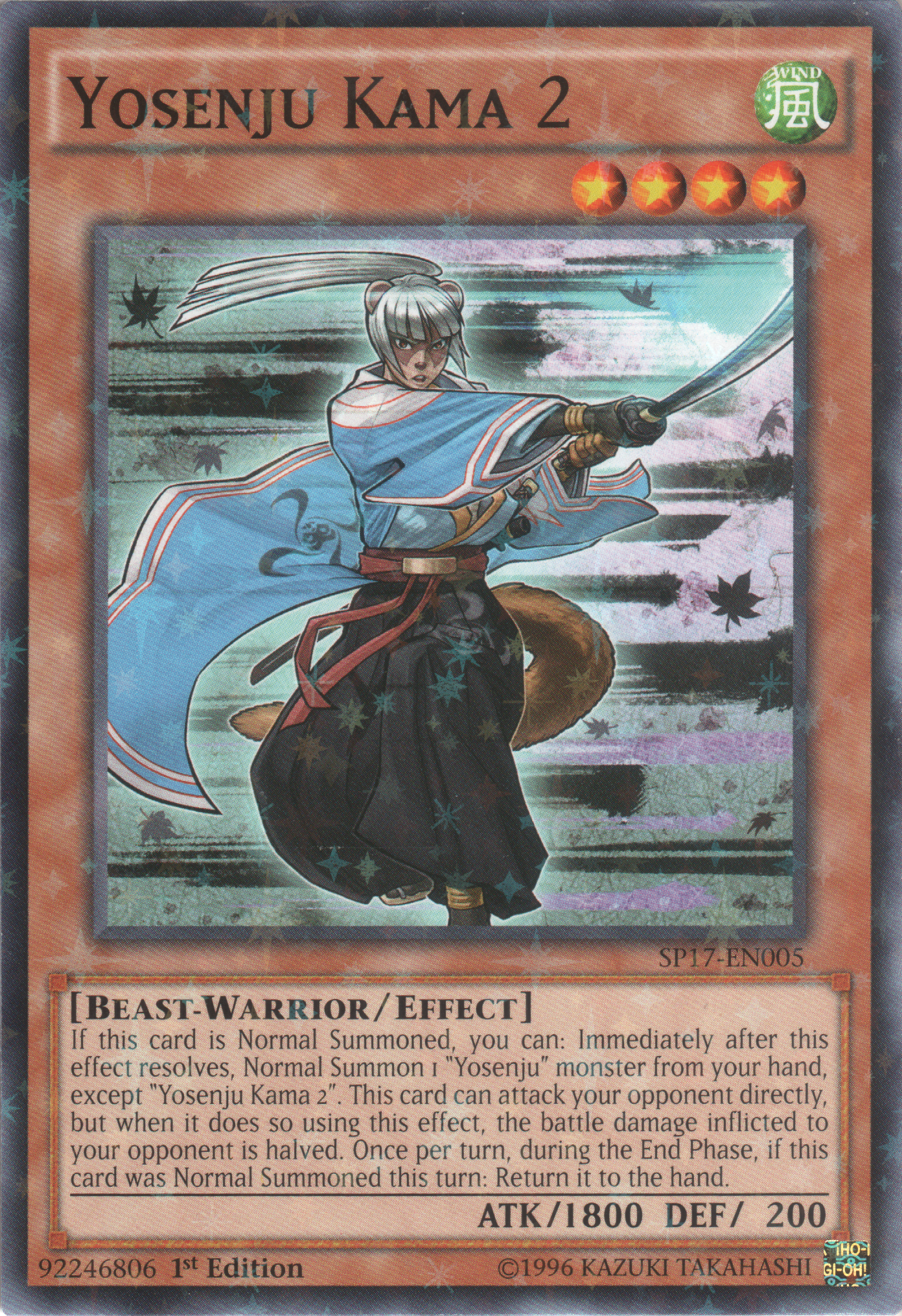 Yosenju Kama 2 [SP17-EN005] Starfoil Rare | Play N Trade Winnipeg